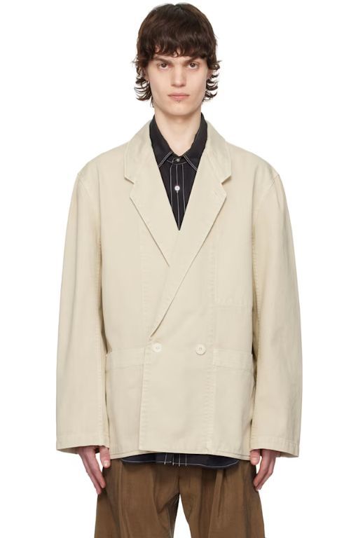 [르메르]Off White Workwear Denim Blazer 242646M195004