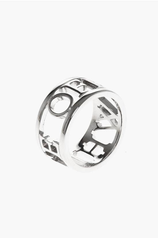 오프화이트 반지 OMOC057S24MET0017200 Silver
