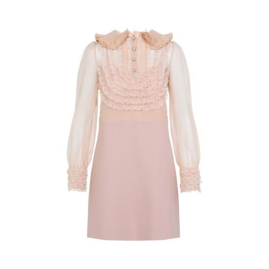 25SS 발렌티노 가라바니 미디 원피스 6B3VAEJ71CF PINK PURPLE