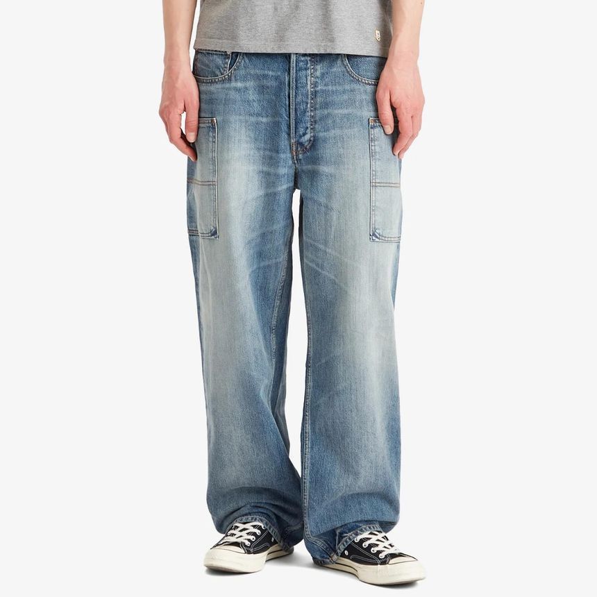 겐조 Kenzo Cargo Monkey Fit Jeans FF55DP4086I7-DS