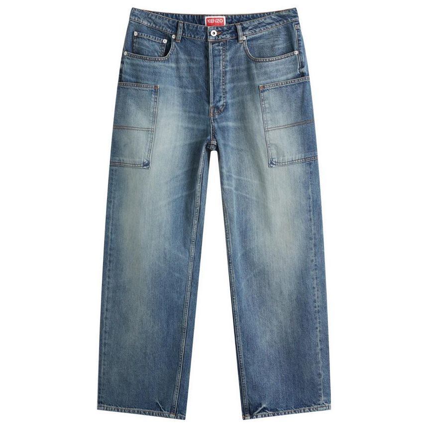 겐조 Kenzo Cargo Monkey Fit Jeans FF55DP4086I7-DS