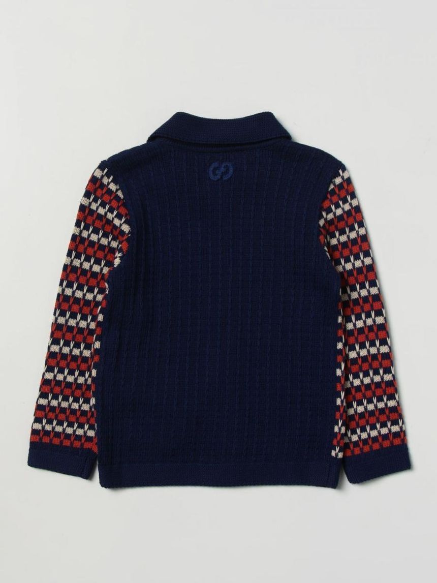구찌 Gucci cotton cardigan 715489XKCR3 Blue 4153 []