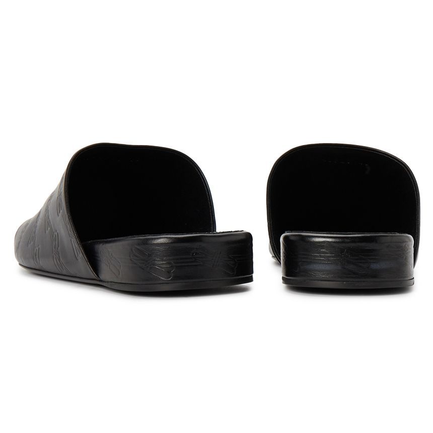 BALENCIAGA｜MULES (743926 WB722 1000) Balenciaga Scratch Men's Mule Slippers 743926 WB722 1000