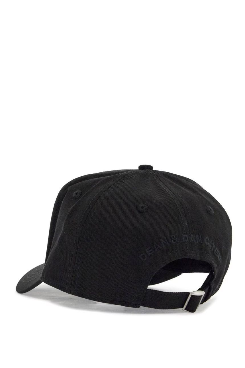 [NB02] 디스퀘어드2 남성 모자 cappello da baseball nero con logo grigio e visiera curvata BCM0895 05C00001 M436