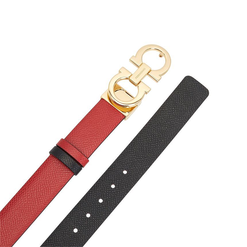 Salvatore Ferragamo Gancini Women Reversible Belt 23 A565