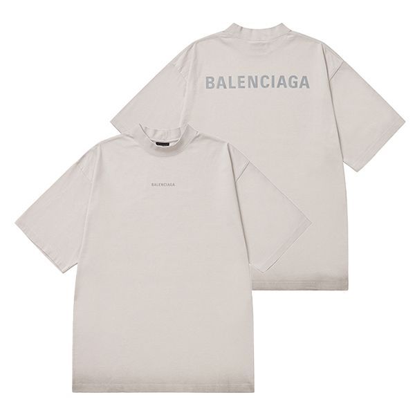 발렌시아가 긴팔 티셔츠 764235TQVN1 9016 WHITE