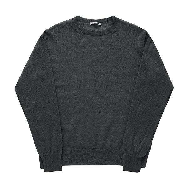 [오라리 AURALEE] A24SP02FG DARK GRAY 남성 니트