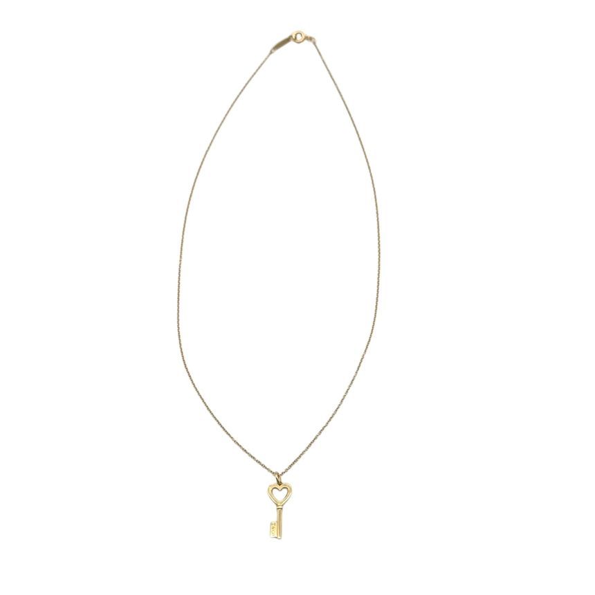중고 티파니 하트키 18K 펜던트 목걸이 TIB011922