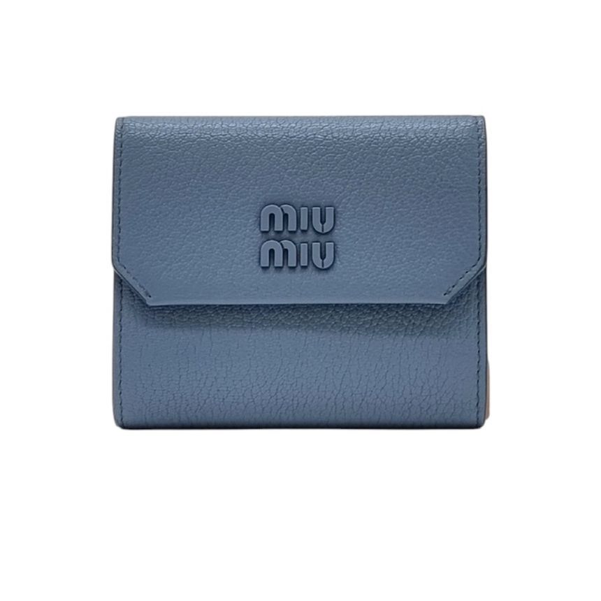 Miu Miu Unused 5MH040 Small Miu Leather Wallet MIB012022