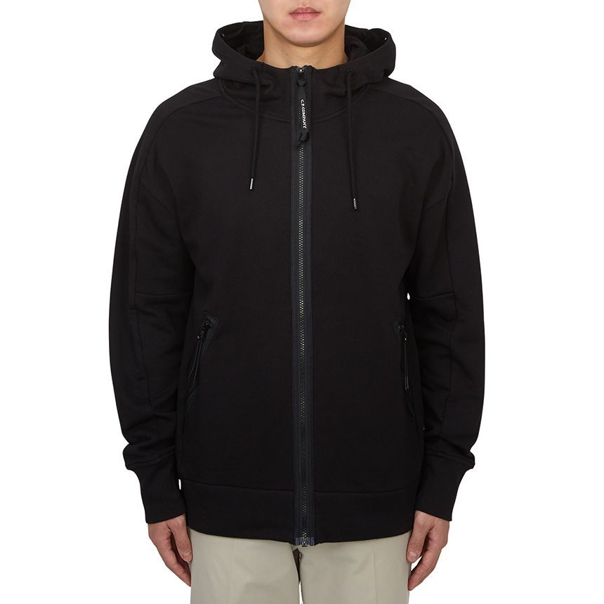 CP COMPANY|HOOD/ZIP-UP (Indigo Fleece Hoodie (16CMSS184 CP Company Men's Fleece Hooded Zip-Up 18CMSS028A 005086W 999