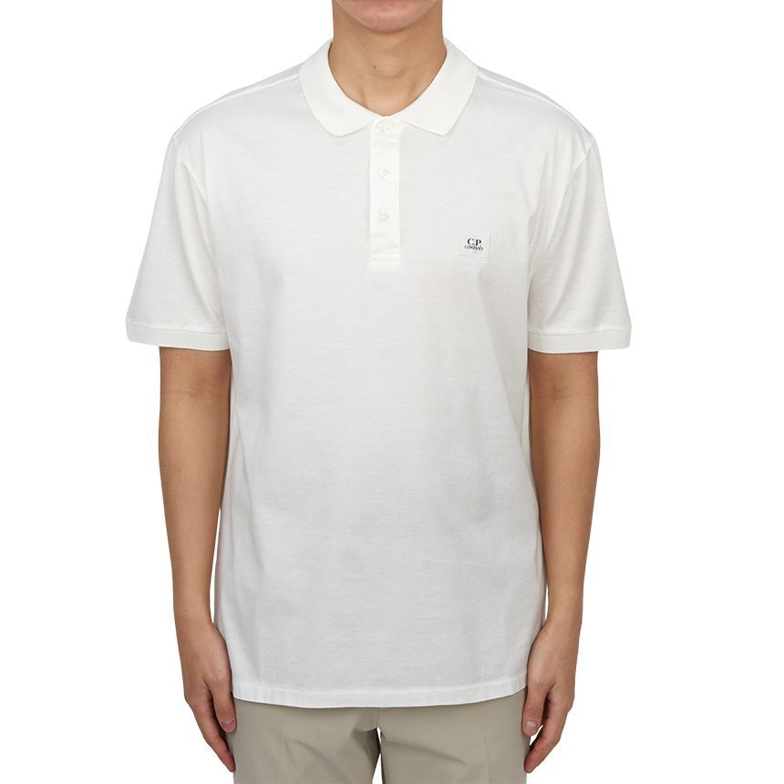 Tシャツ・カットソー C.P. COMPANY Men Polo Shirts 18CMTS179A 005697G327 Beige CP Company Men's Polo Short Sleeve T-Shirt 18CMPL091A