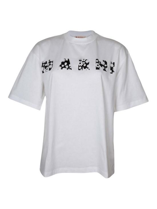 더모아레 반팔 티셔츠 THJET49P15USCX50FLW01 White