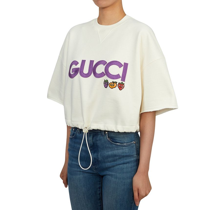 ウィメンズ クロップ 半袖 Tシャツ 773722 XJF8P 9088 95454870 [U]