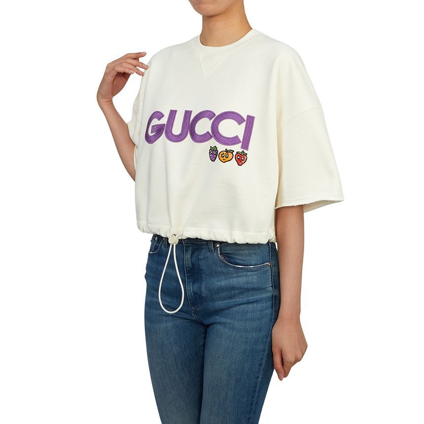 ウィメンズ クロップ 半袖 Tシャツ 773722 XJF8P 9088 95454870 [U]