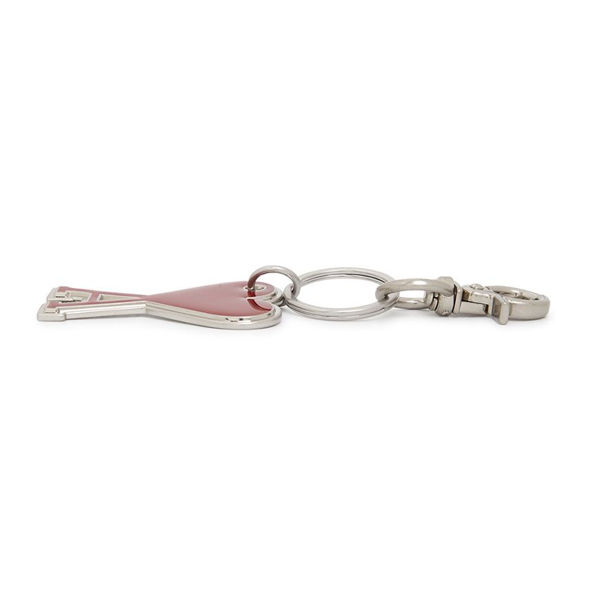 ★AMI PARIS★ Army Keyring UKR906 363 686 Black Ami De Coeur Keyring | AMI PARIS