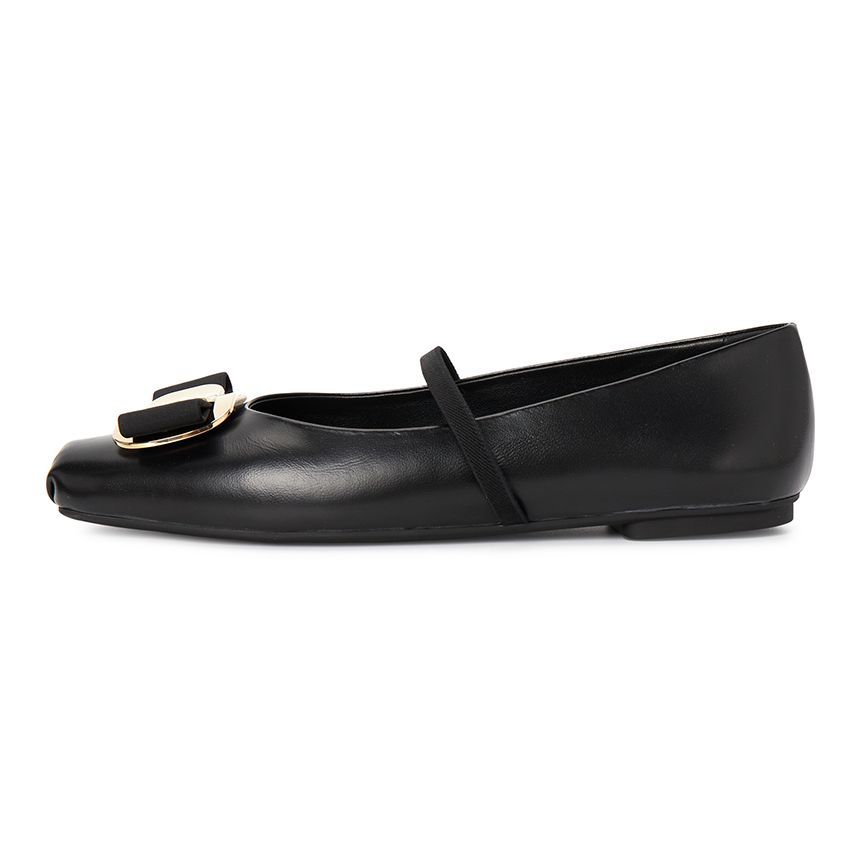フラットシューズ FERRAGAMO Woman Ballet flats Black 0768868 NERO Salvatore Ferragamo New Ballerina Flat Shoes Zina Nero