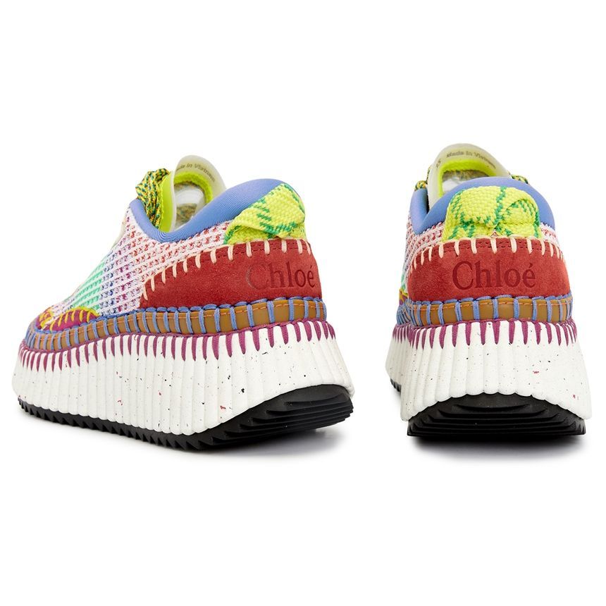 CHLOE｜SNEAKERS (CHC22S579Y0 22H) Chloé Nama sneakers for Women - White in Qatar | Level Shoes