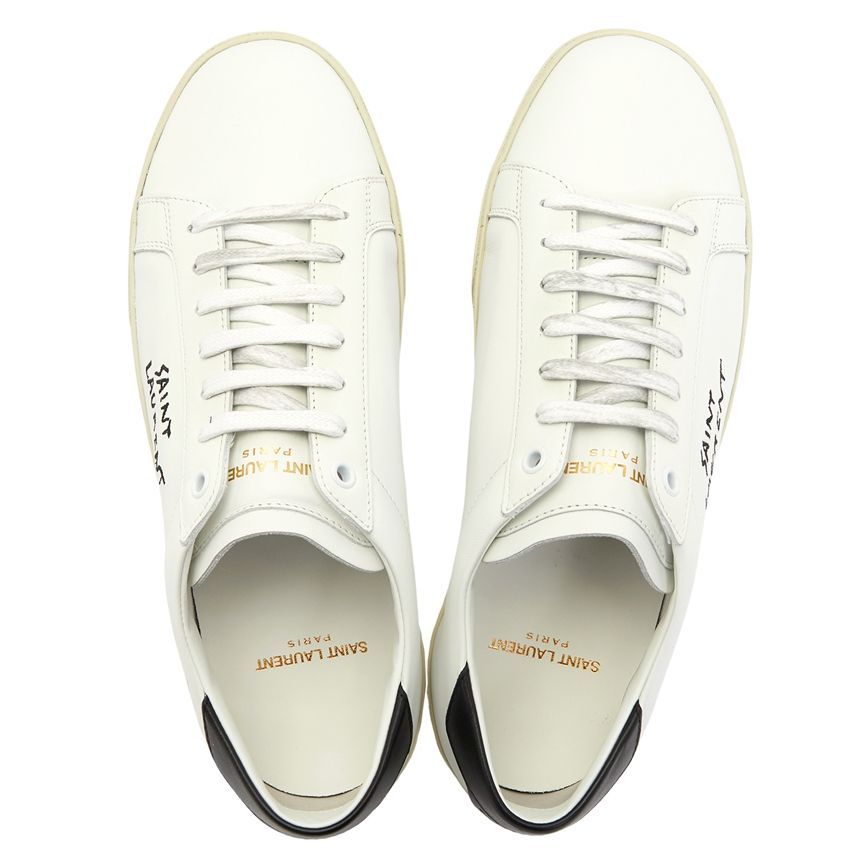SAINT LAURENT スニーカー 610685-aabee-9061 Buy Saint Laurent SL-06 Court Leather 'White Black' 2023
