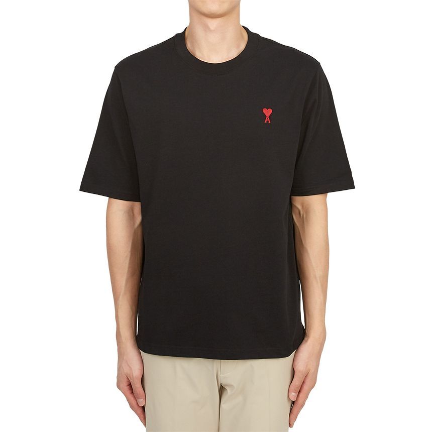 AMI｜SHORT-SLEEVED ROUND NECK T-SHIRTS (BFUTS005 726 001 AMI Short Sleeve T-shirt BFUTS005 726 001 63894987 | eBay