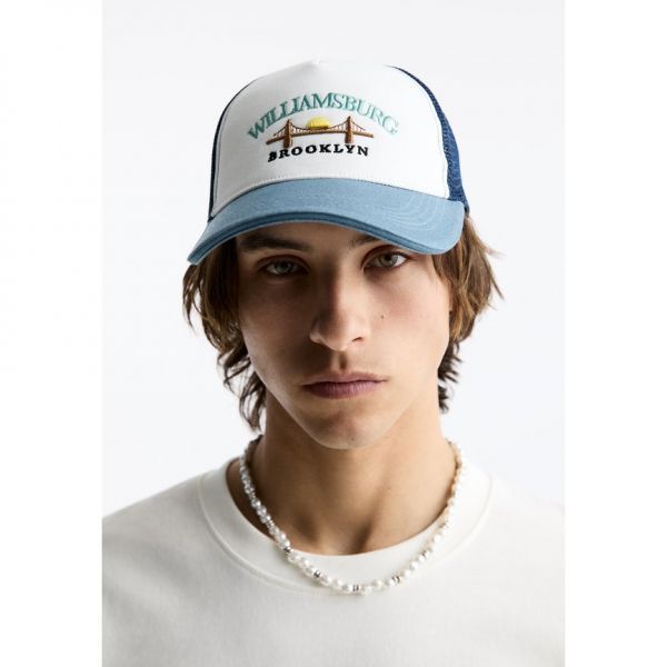 5874070 Pull and Bear WILLIAMSBURG TRUCKER - Cap blue
