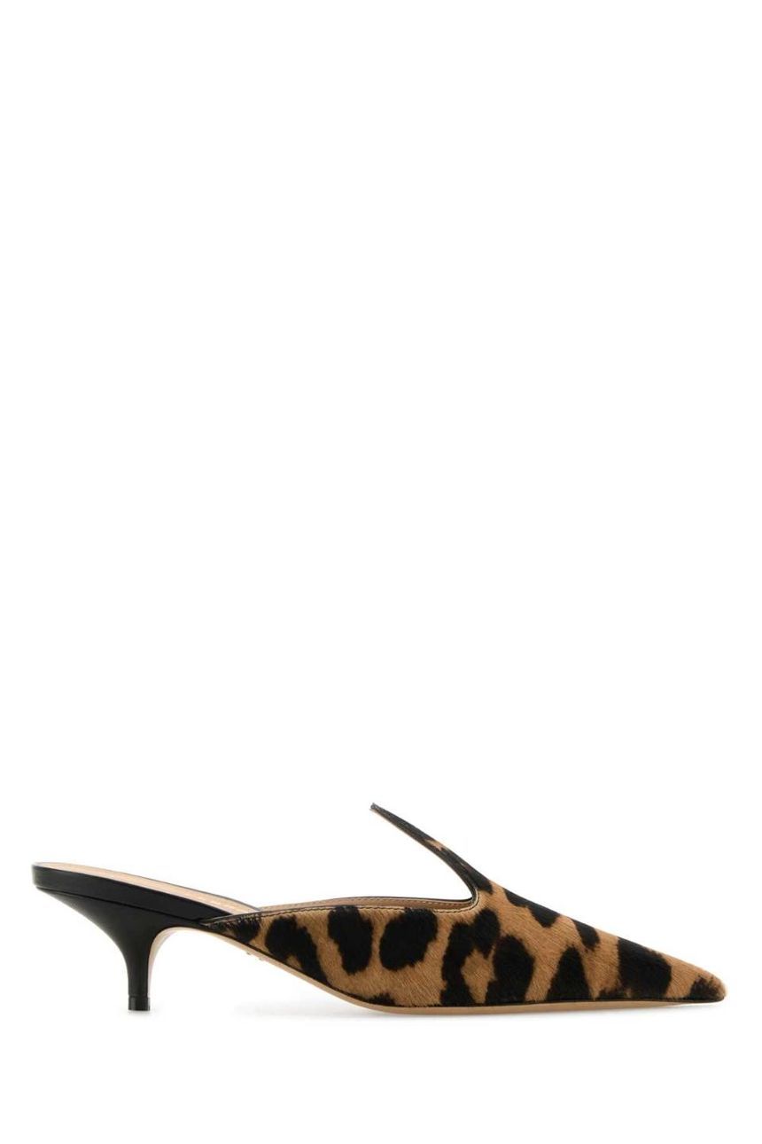 SALVATORE FERRAGAMO 01J7477811351C TMOROBIS Printed calf hair Dorye mules