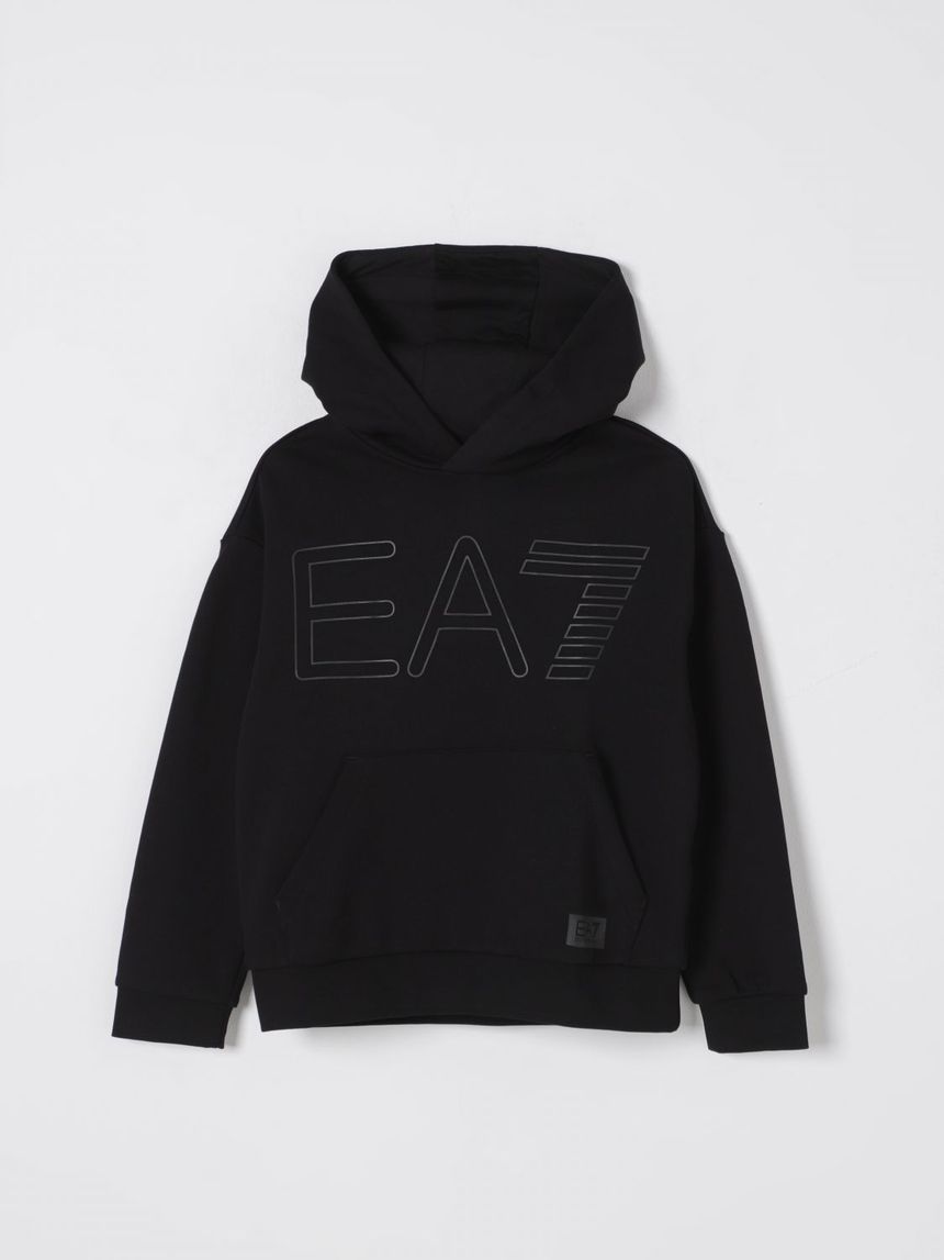 25SS E.A.7 Felpa con cappuccio e maxi 로고 7B000082AF12451UC001