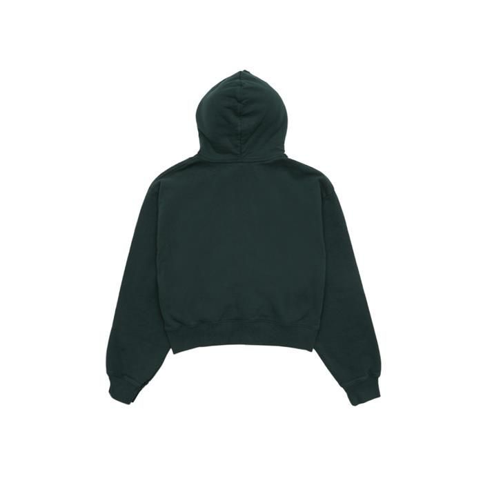 헬스 로고 기모 크롭 후드티 포레스트 HO663FO 55291