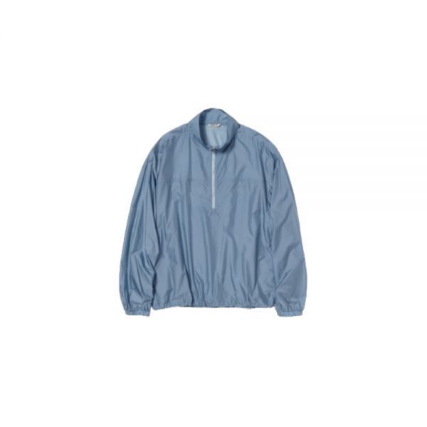 오라리(Auralee) | AURALEE 오라리 LIGHT NYLON HALF ZIP PO BLUE GRAY