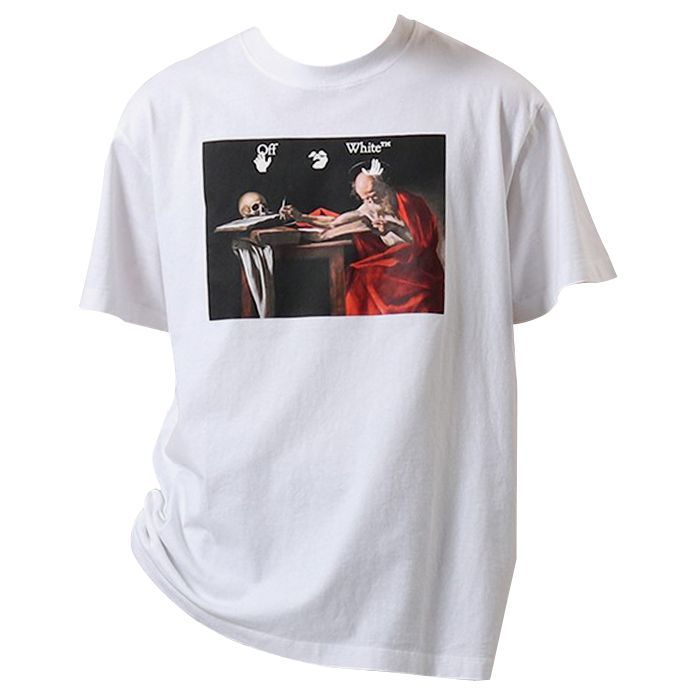 OFF WHITE 오프 화이트 티셔츠 OMAA038R21JER003 0125 / 오버핏 반팔티셔츠