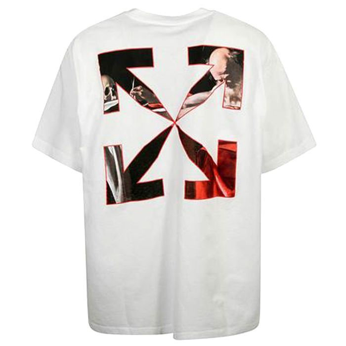 OFF WHITE 오프 화이트 티셔츠 OMAA038R21JER003 0125 / 오버핏 반팔티셔츠