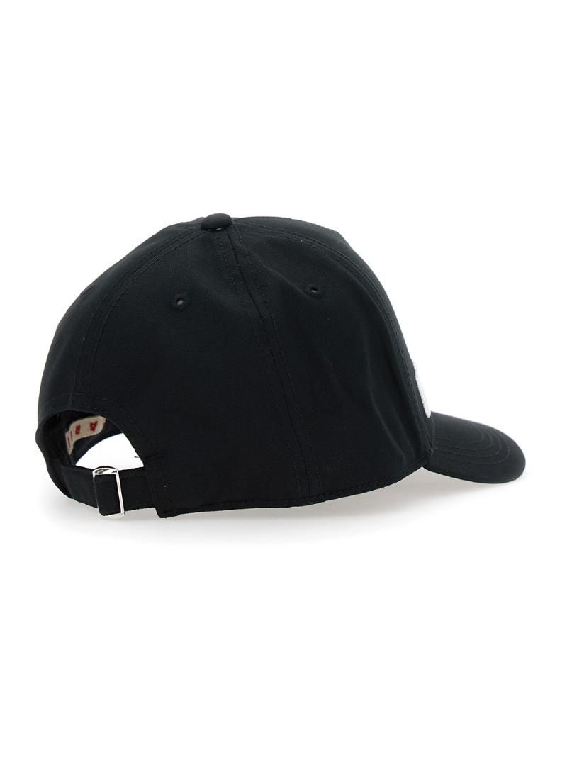 MARNI KIDS Black Baseball Cap with Maxi Logo Lettering on the Front in Cotton Boy M01470M00J2MF38U0M900 ()