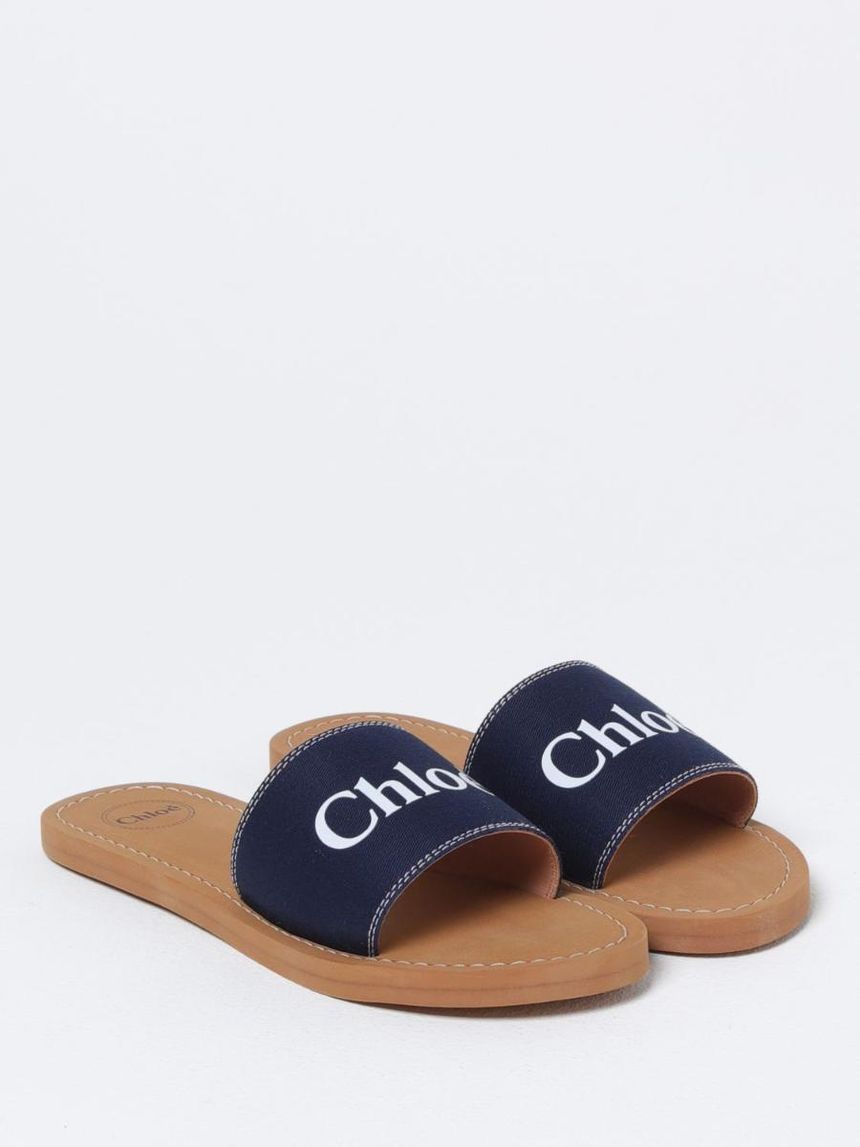 끌로에 Little Girls Shoes Chloe C20507 Blue 859 []