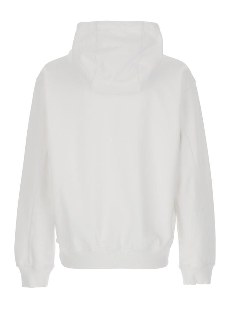 CASABLANCA MPS25JTP29202WHITE Diamond Column Embroidered Hoodie