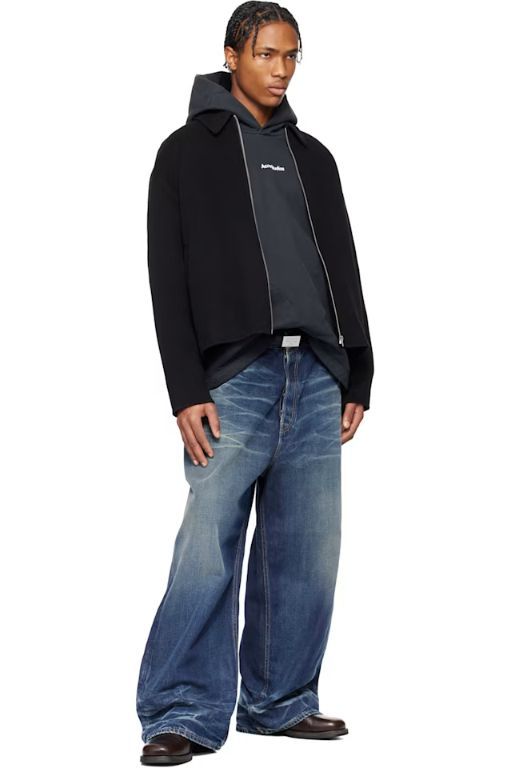 아크네스튜디오(Acne Studios) | 25 SS 블랙 울 집업 재킷 251129M180008 | 트렌비 아크네스튜디오(Acne Studios) | 25 SS  블랙 울... 