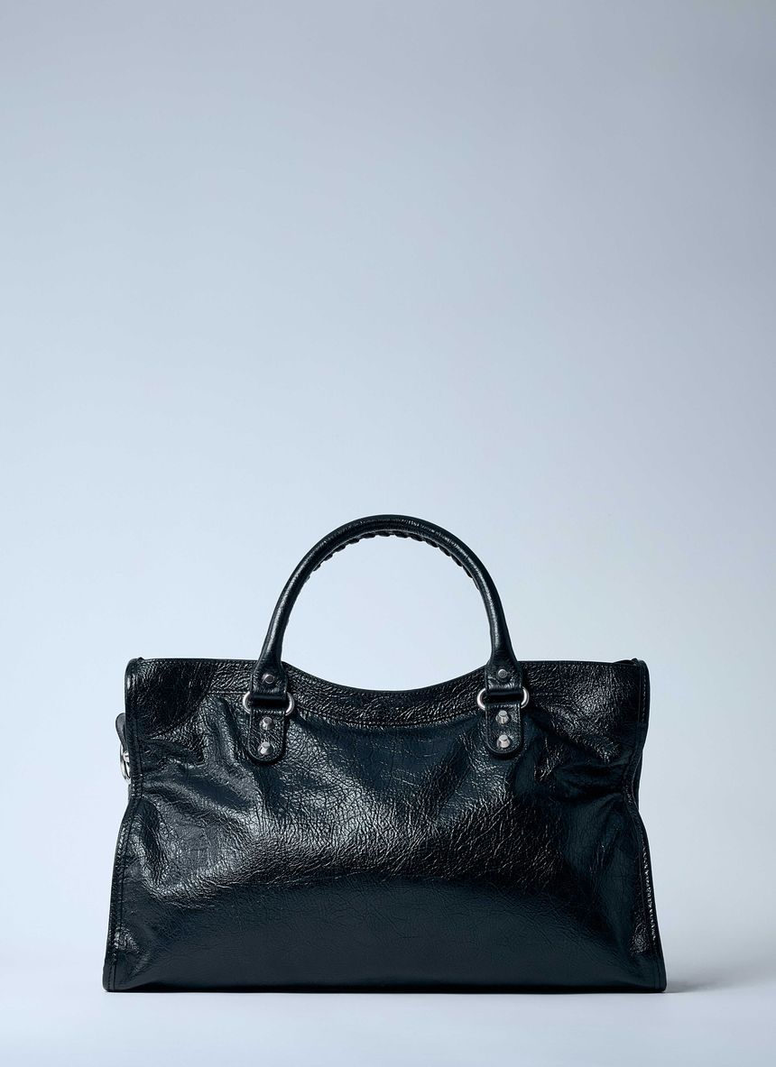 발렌시아가(Balenciaga) | 823058/2AA9S 1000 BLACK GRAINED LEATHER LE CITY MEDIUM BAG | 트렌비