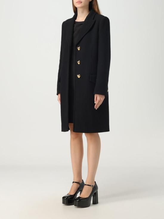 コート MOSCHINO COUTURE Woman Coat Black 06195511 0555 모스키노(Moschino) | 모스키노 코트 06195511 0555 Black | 트렌비