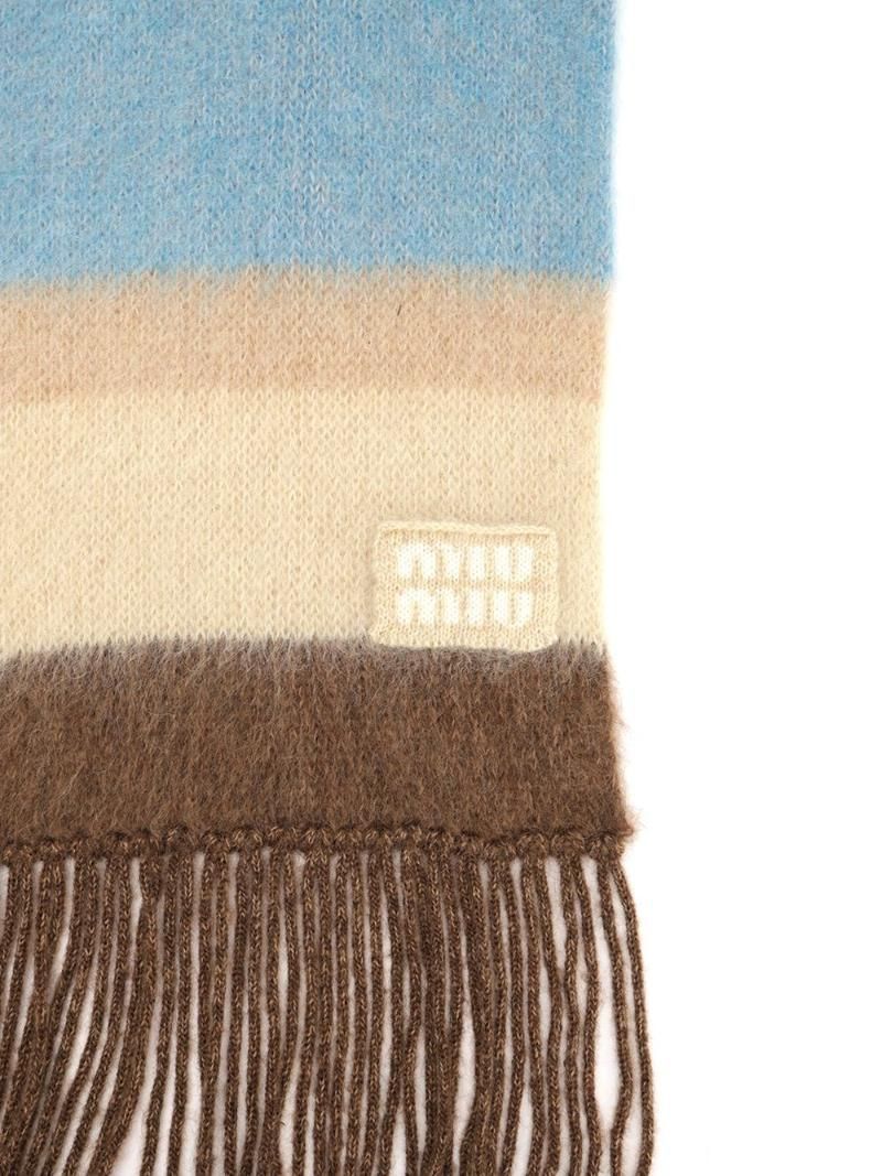 [A94]미우미우 5FS094 2CVDF04BD 여성 머플러 목도리 스카프 방도 풀라드 숄 Miu Miu Wool Blend Scarf