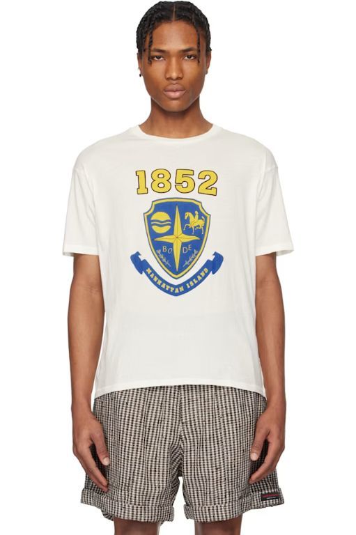 【関税込み】Bode ホワイト 'President's Cup' Tシャツ 関税込み】Bode ホワイト 'President's Cup' Tシャツ (BODE/T