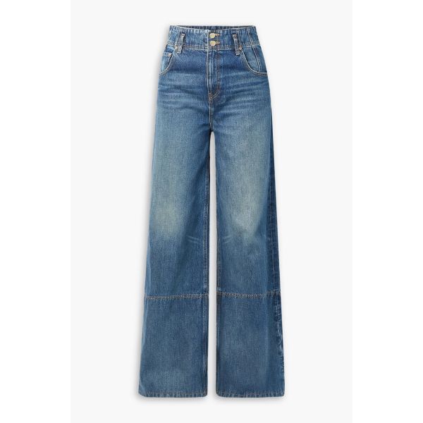 울라 존슨 The Margot high-rise wide-leg jeans - 미드 데님 122507