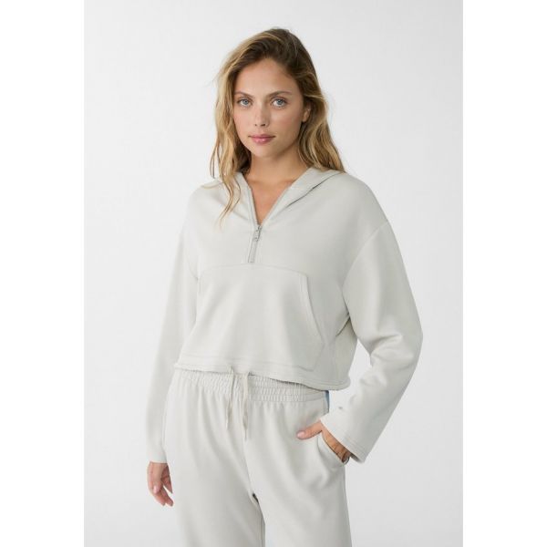 5141490 Stradivarius SOFT-TOUCH - Hoodie silver coloured