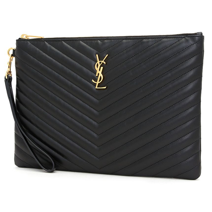 ハンドバッグ SAINT LAURENT Woman Handbag Black 559193CWU01 1000 Saint Laurent Monogram Women's Clutch 559193 CWU01 1000