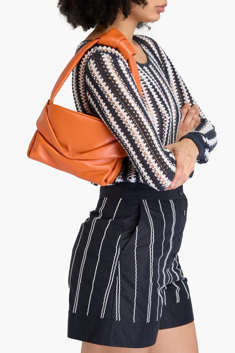 스타우드 Kiss gathered leather shoulder bag 46376663162861244