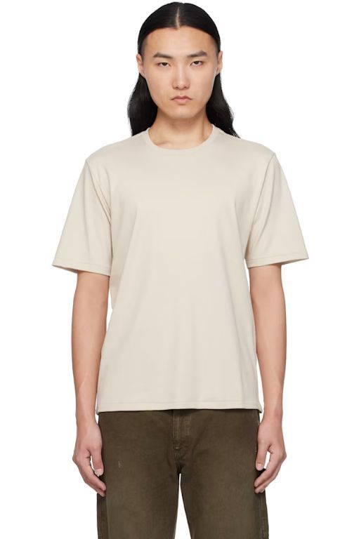 [랙앤본]Beige Pima Cotton T shirt 251055M213015