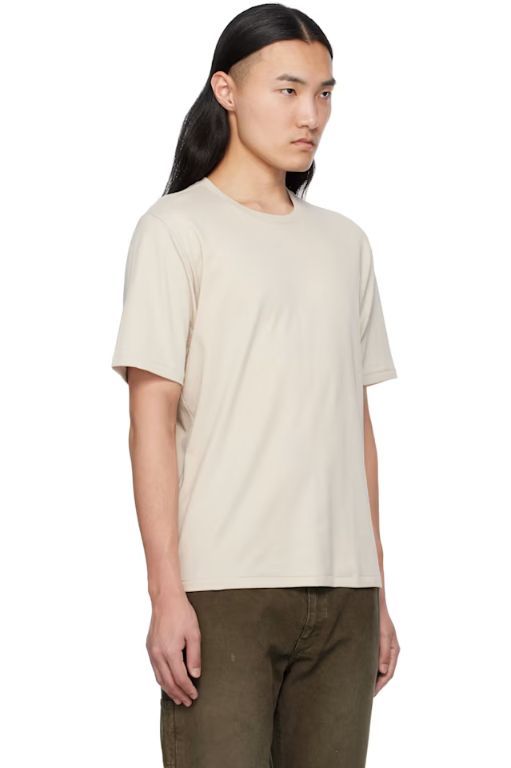 [랙앤본]Beige Pima Cotton T shirt 251055M213015