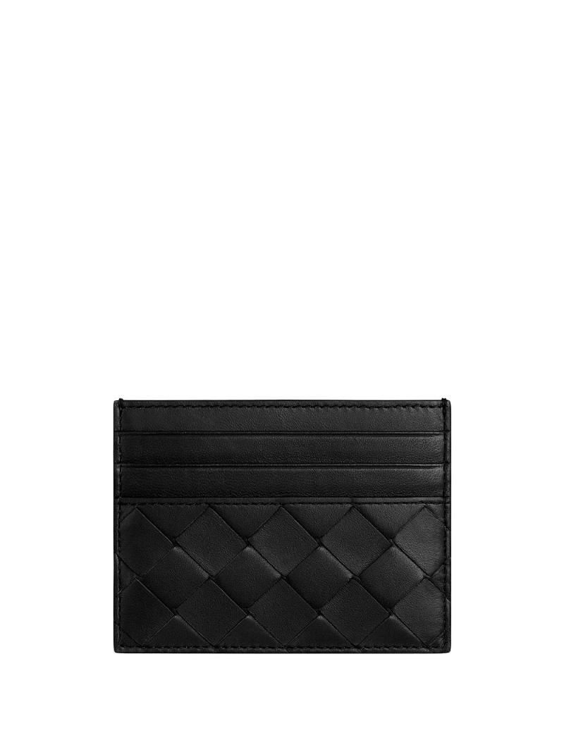 보테가 베네타 NAPPA LEATHER INTRECCIATO CARD HOLDER nero 796324/VCPP3 8425 BLACK/GOLD []