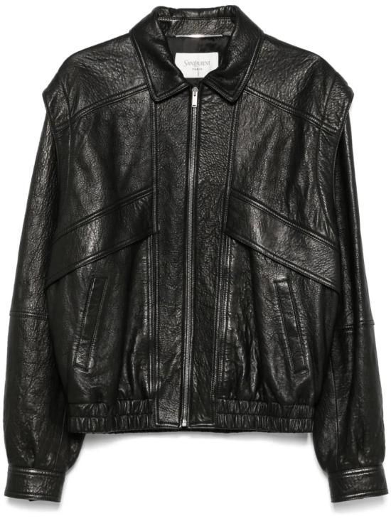 생로랑 가죽 자켓 821021YCNF2 black