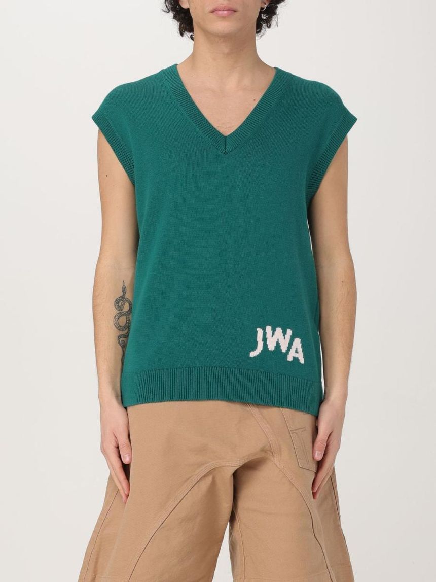 JW앤더슨 Mens Suit Vest Jw Anderson KW1349YN0398 Green 540 []
