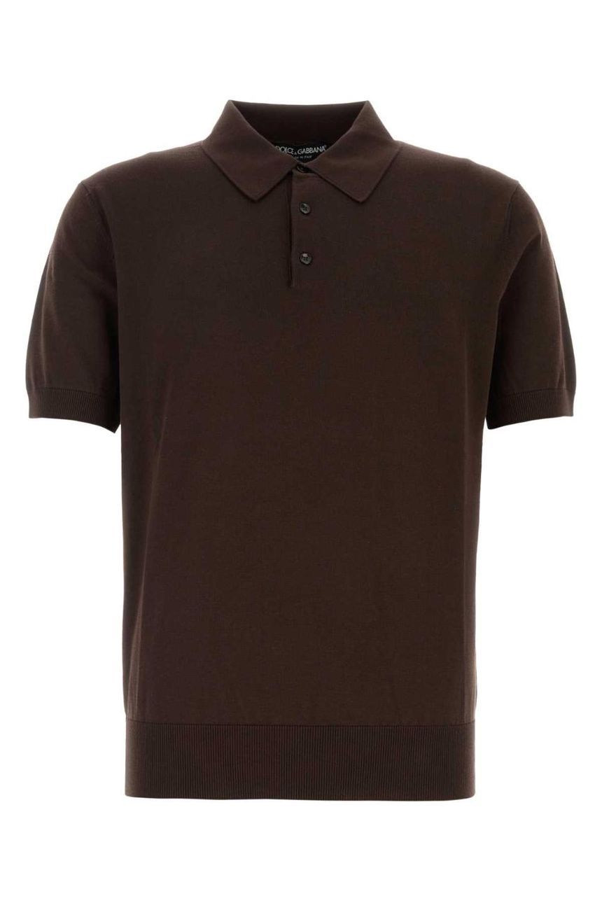 돌체앤가바나 Chocolate cotton polo shirt GXZ02TJBCFV M3977 JP1