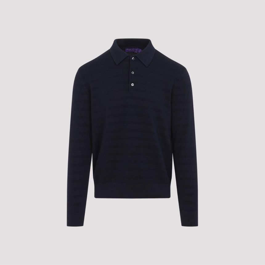 랄프로렌 퍼플라벨 Ralph Lauren Purple Label Silk Polo 790963505001-CLASSIC CHAIRMAN N