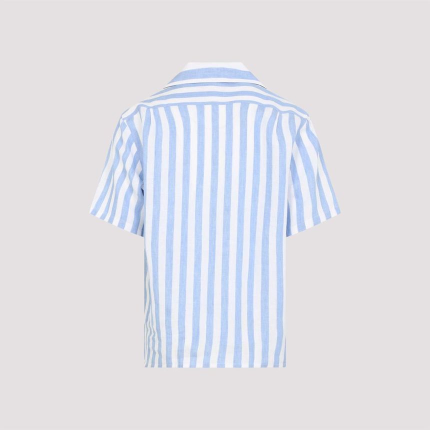 랄프로렌 퍼플라벨 Ralph Lauren Purple Label Sport SS Shirt 58110CORNFLOWER BLUE WHITE CORNFLOWER BLUE WHITE - []